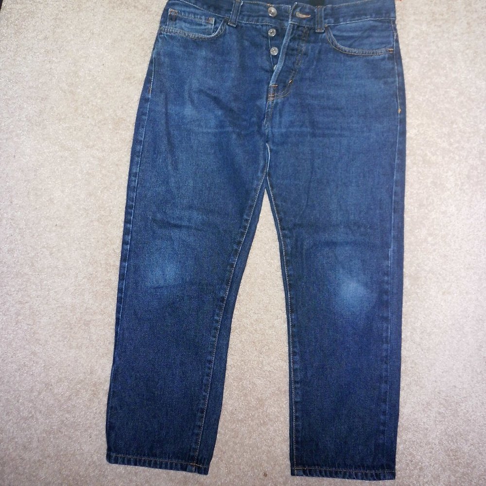Denim & Denim reg or High Waist Med DK Wash Jeans